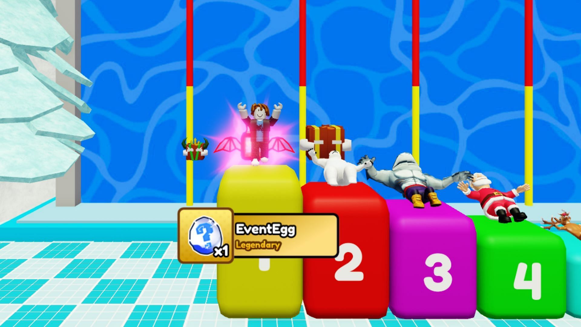 You get one Legendary Egg for being in the Top 3 in the Battle (Image via Roblox)