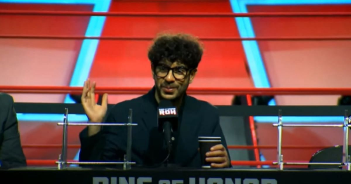 Tony Khan at ROH Death Before Dishonor Media Scrum [Credits: AEW YouTube]