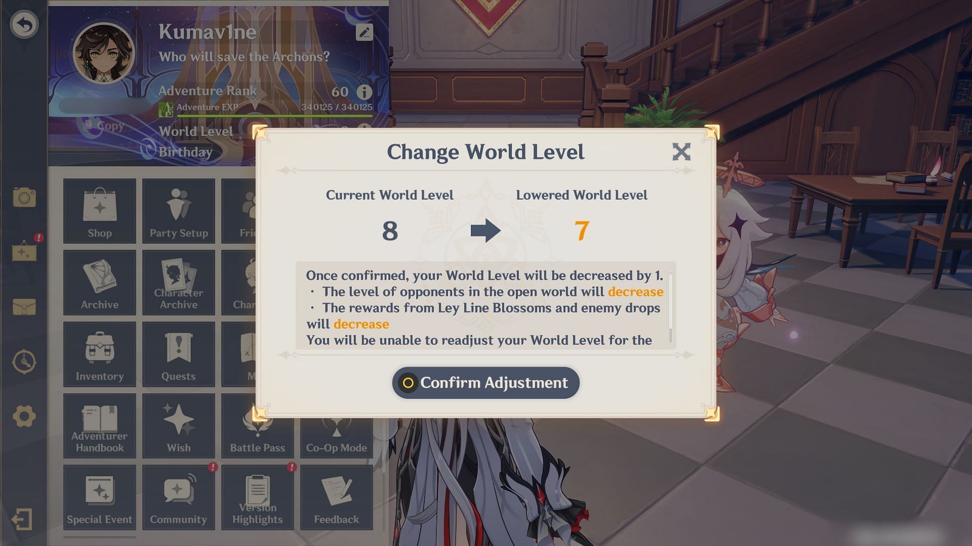 Players can access this World Level feature sooner (Image via HoYoverse)