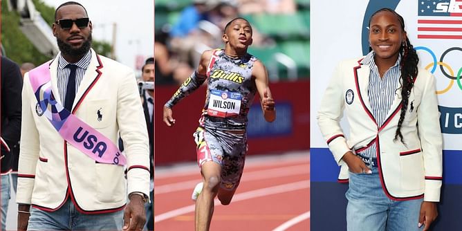 In Pictures: 16-year-old Quincy Wilson attends debut Paris Olympics opening ceremony alongside LeBron James, Stephen Curry, Coco Gauff and more