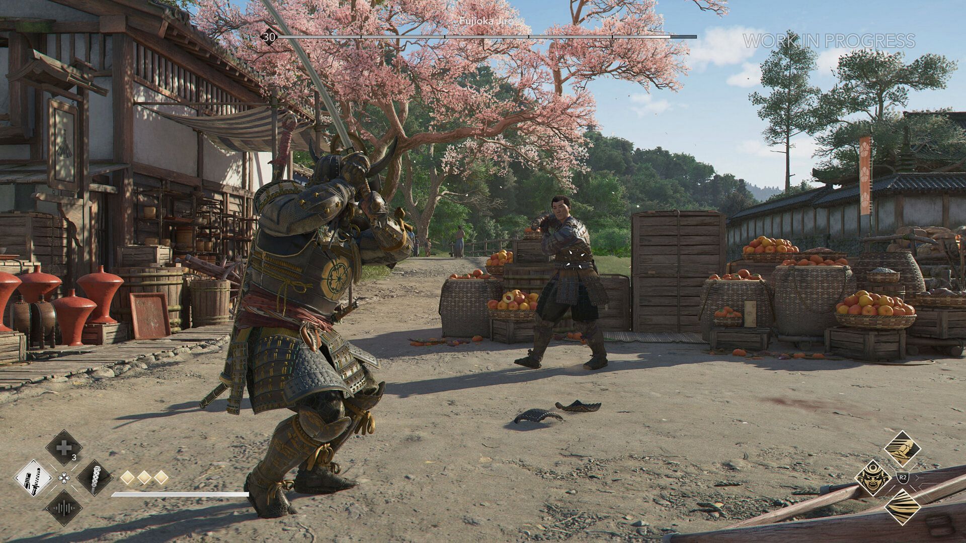 Taking a look at combat and Yasuke&#039;s Shoulder Bash in Assassin&#039;s Creed Shadows (Image via Ubisoft)