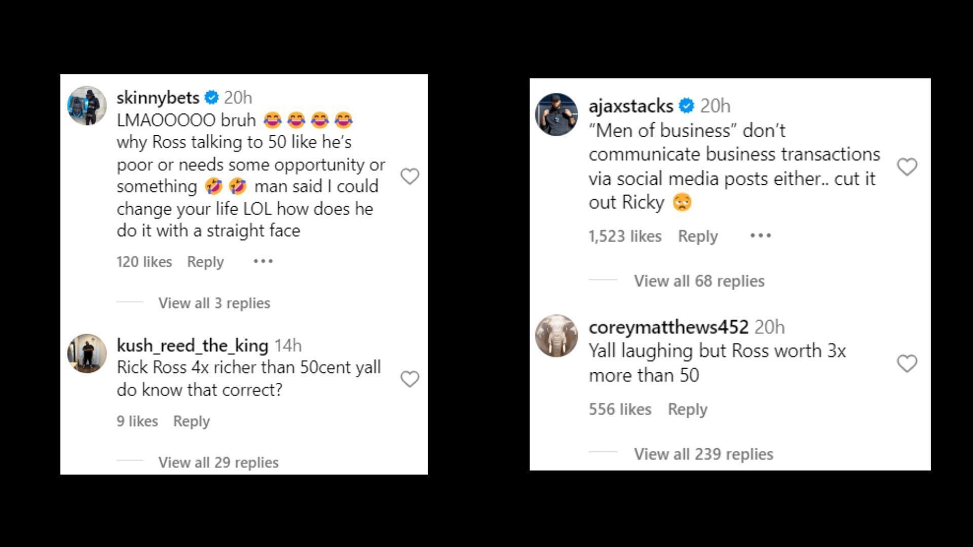 Netizens react to the video (Image via Instagram/akademiks)