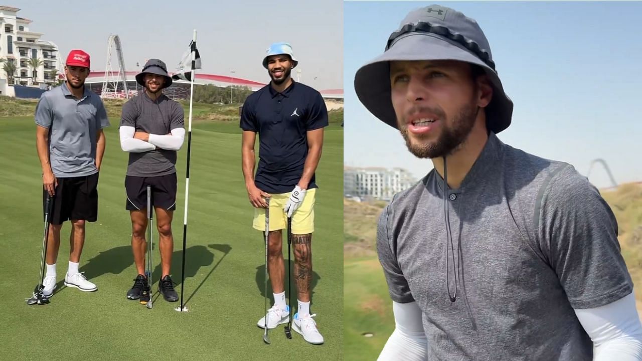 Steph Curry, Devin Booker and Jayson Tatum played golf after Team USA