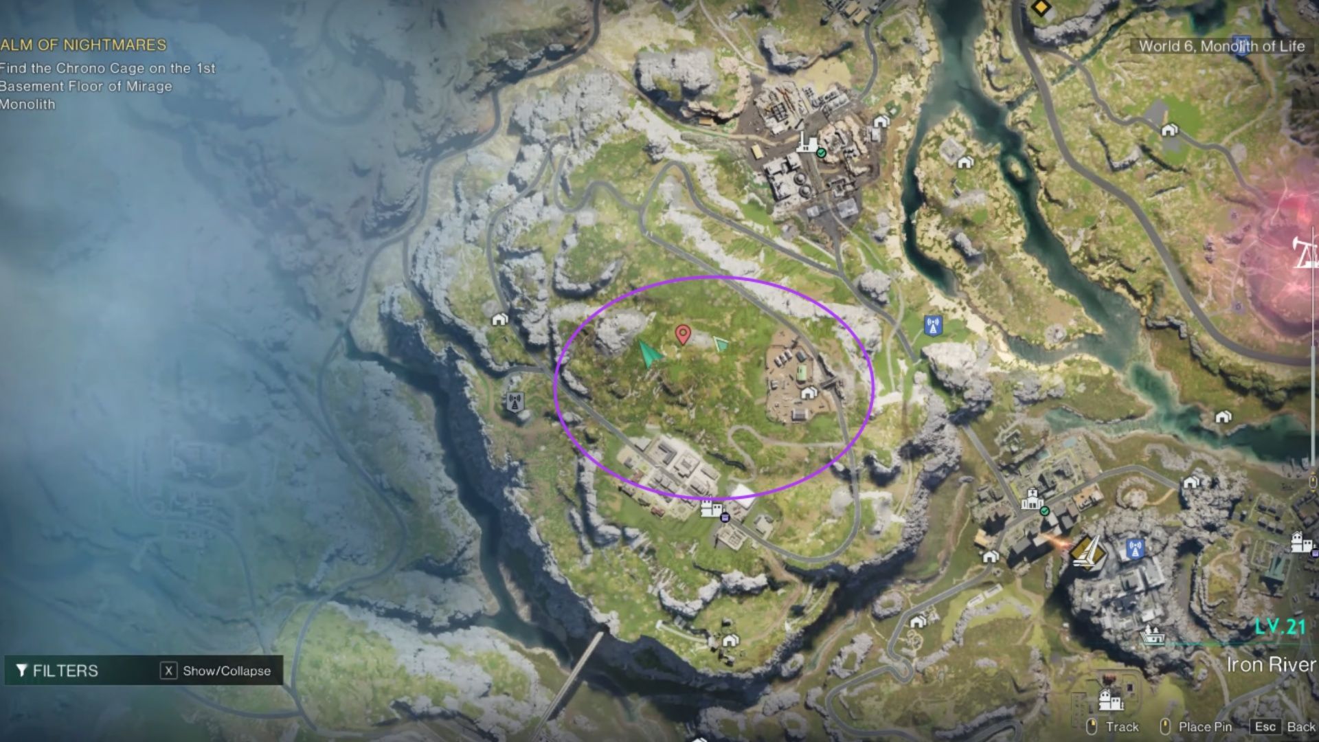 Here is a spot in the Iron River area where you can farm Iron Ore (Image via NetEase Games)