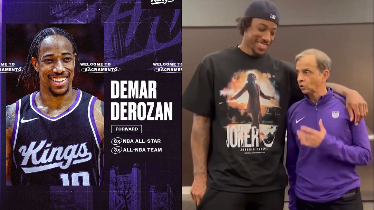 Watch: DeMar DeRozan reveals his Kings 'jersey number ahead of new ...