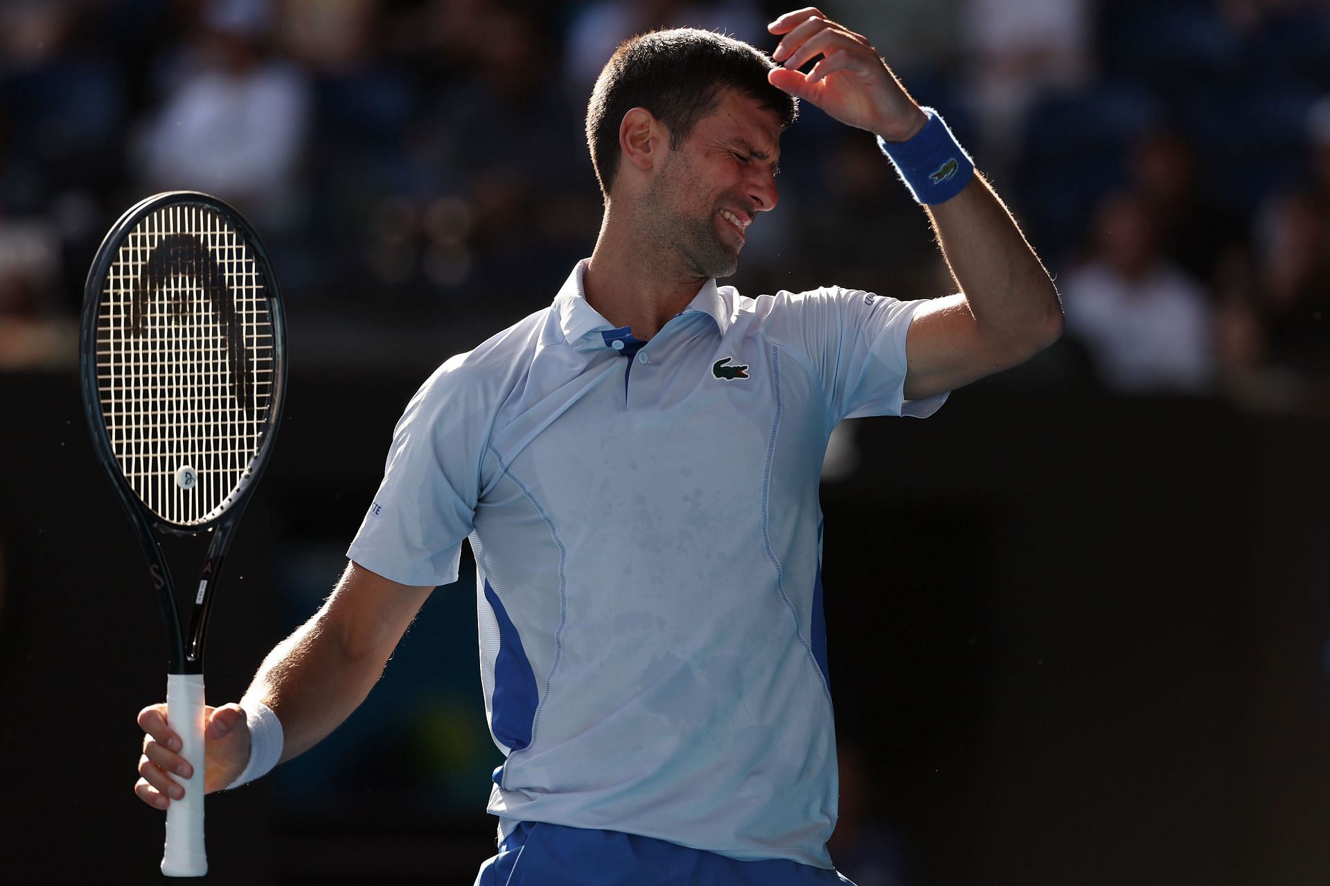 Novak Djokovic was blown away by Jannik Sinner in the semi-final of the Australian Open