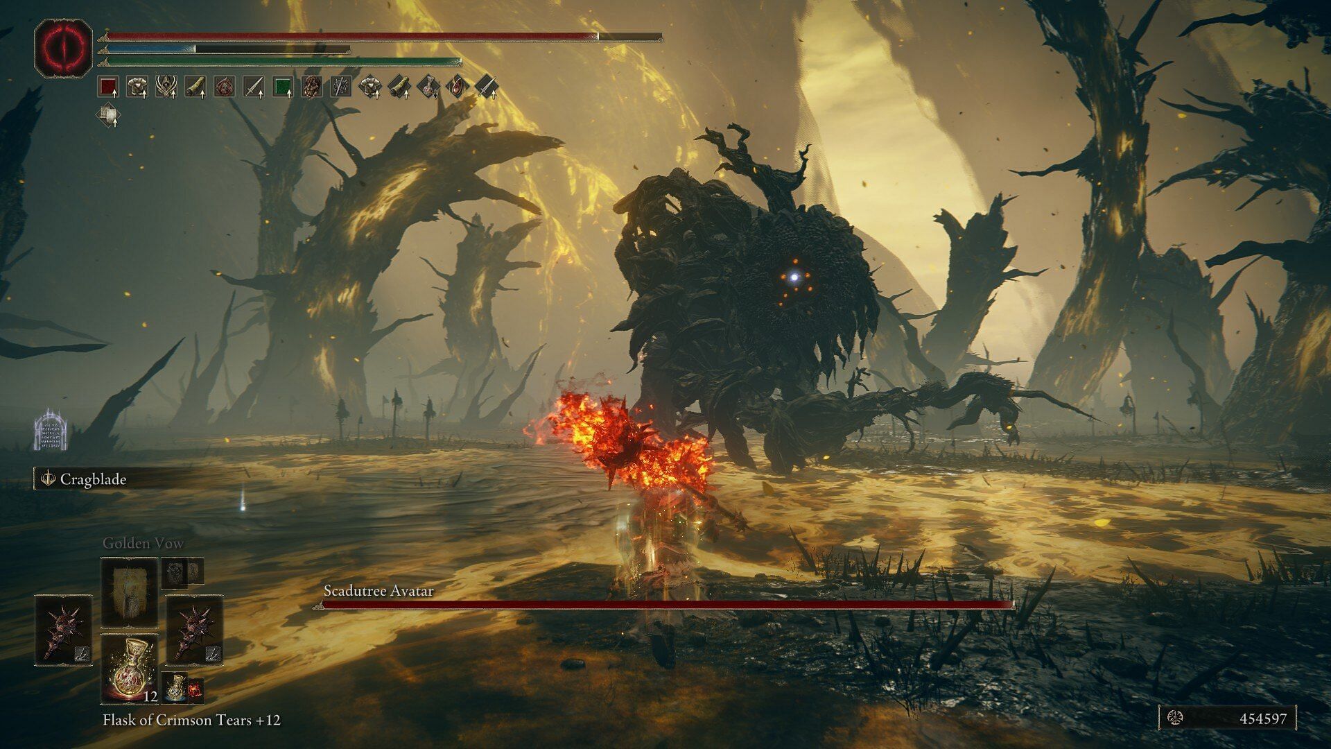 Scadutree Avatar is easily one of the msot annoying bosses in Elden Ring Shadow of the Erdtree (Image via FromSoftware)