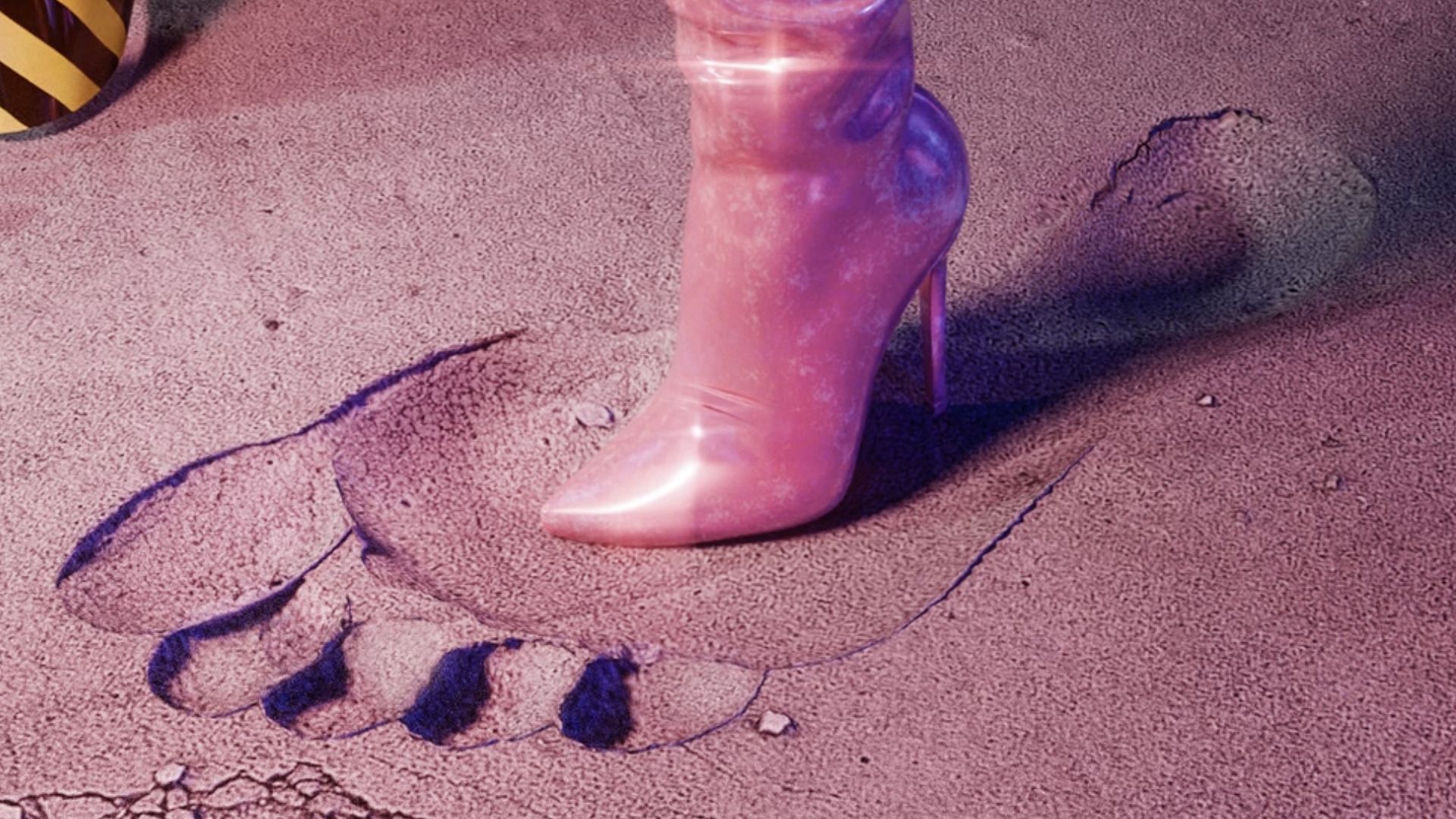 Nicki Minaj&#039;s cover art for her diss track &#039;Big Foot&#039; (Image via YouTube/@nickiminaj)