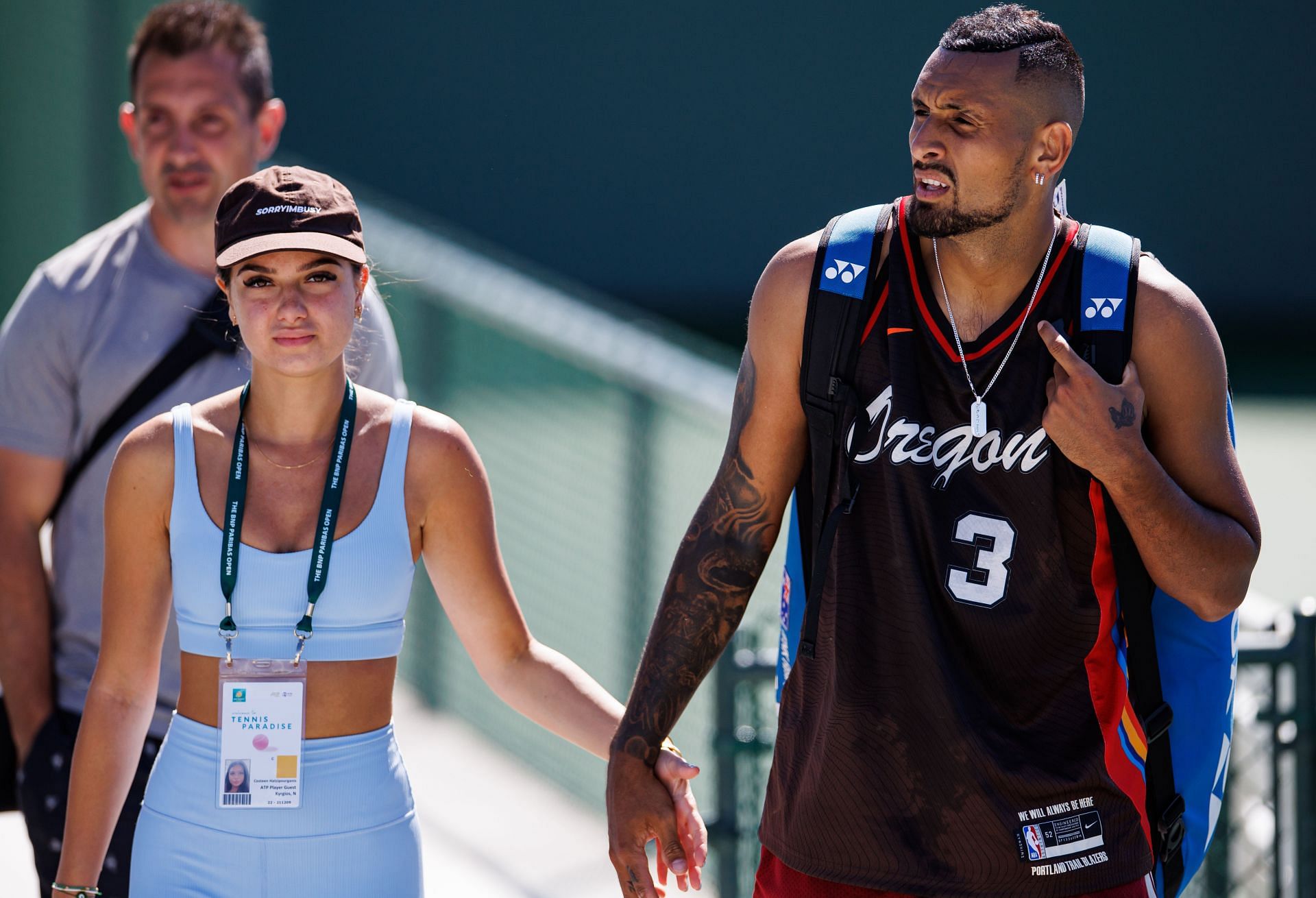 Costeen Hatzi (L) and Nick Kyrgios (R) (Source: Getty)