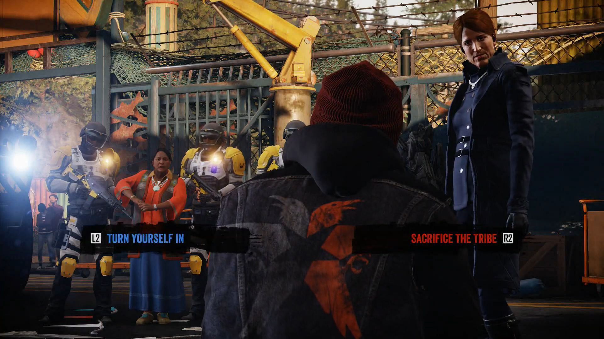 Infamous Second Son lets the players decide who they want to be (Image via Sucker Punch Productions, Captain Sam G)