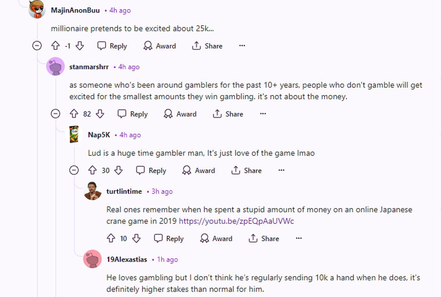 More reactions on the streamer&#039;s clip (Image via r/LivestreamFail)