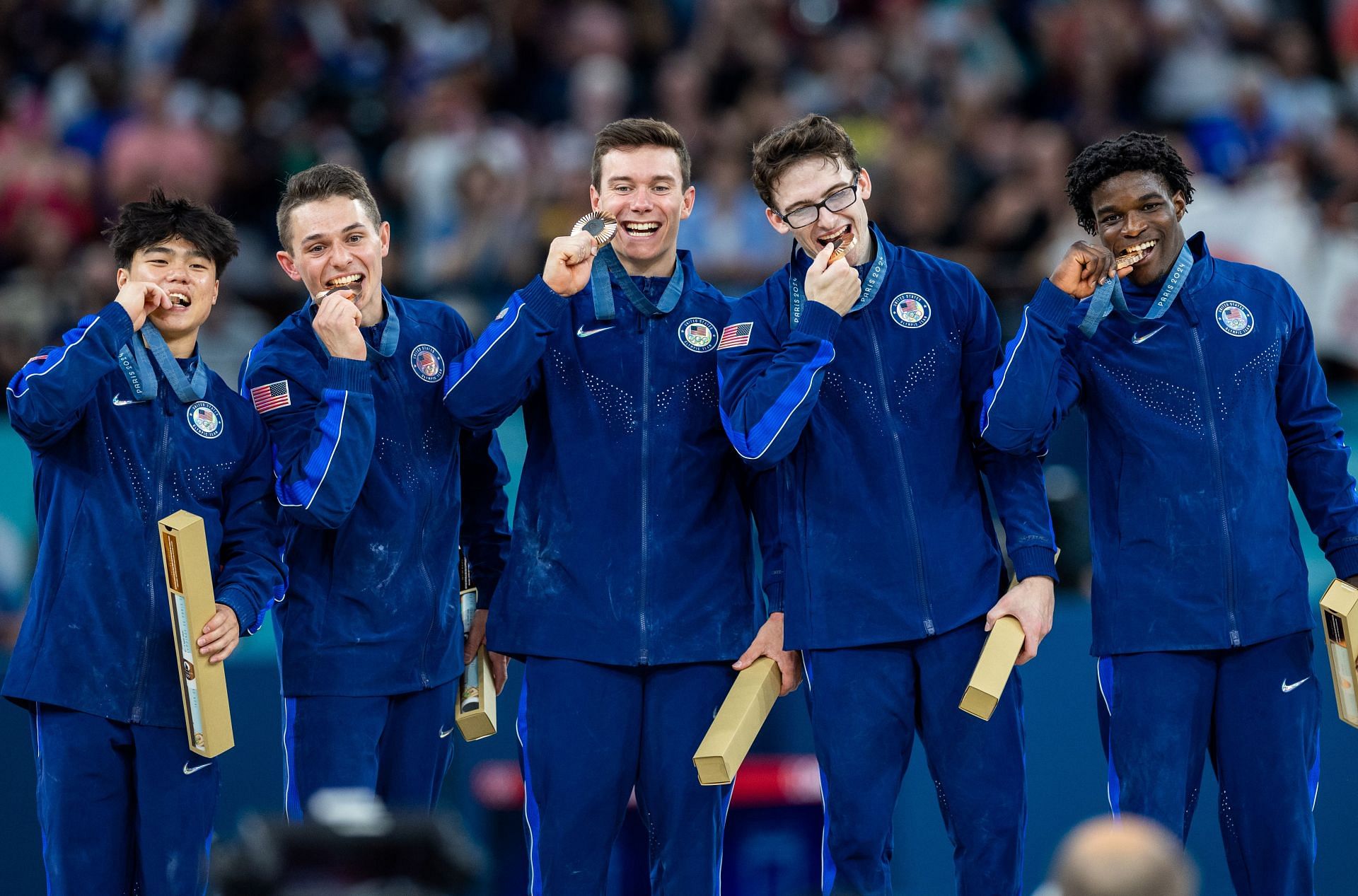 Who was the best performer of the USA Men's Gymnastics' historic