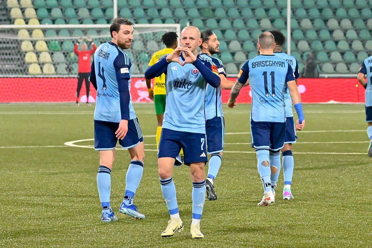 Slovan Bratislava host Struga on Wednesday. Credit: @SKSlovan Twitter 