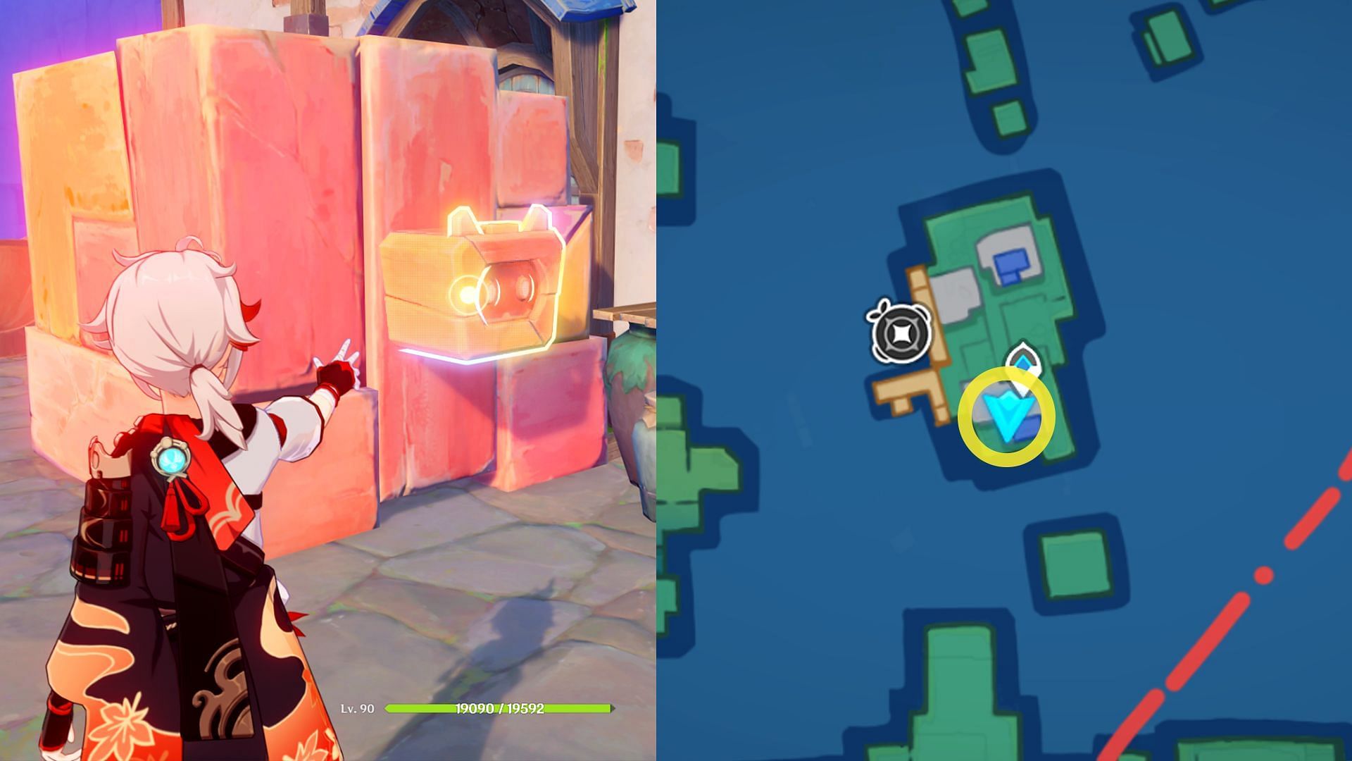 The second mole is behind the teleport waypoint (Image via HoYoverse)