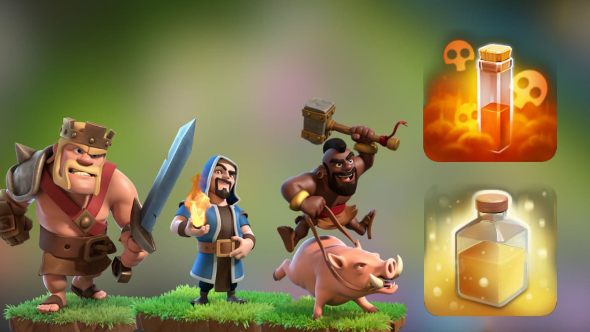 Mass Hogs attacking strategy in Clash of Clans (Image via SuperCell)