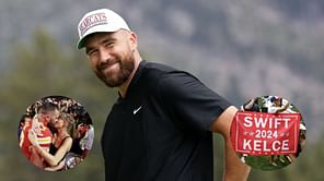 “It’s alright, you still got Taylor Swift”: Travis Kelce reacts to fan’s chant after a poor golf shot lands in the woods