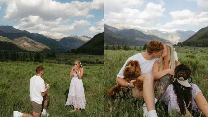 IN PHOTOS: Oregon TE Terrance Ferguson's fiancee Sophia Meyer shares romantic sneak peek from engagement party