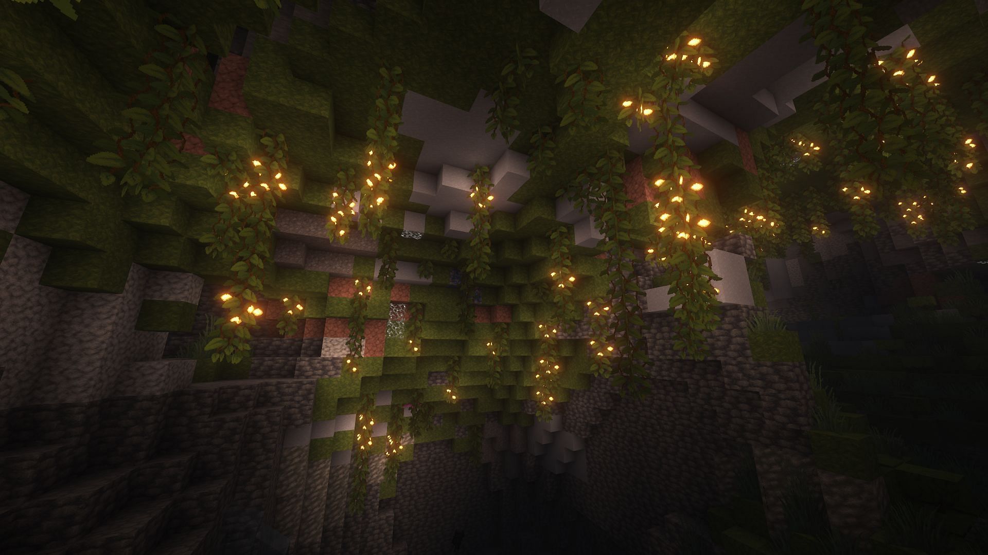 Lush caves are one of the most beautiful Overworld biomes (Image via Mojang Studios)