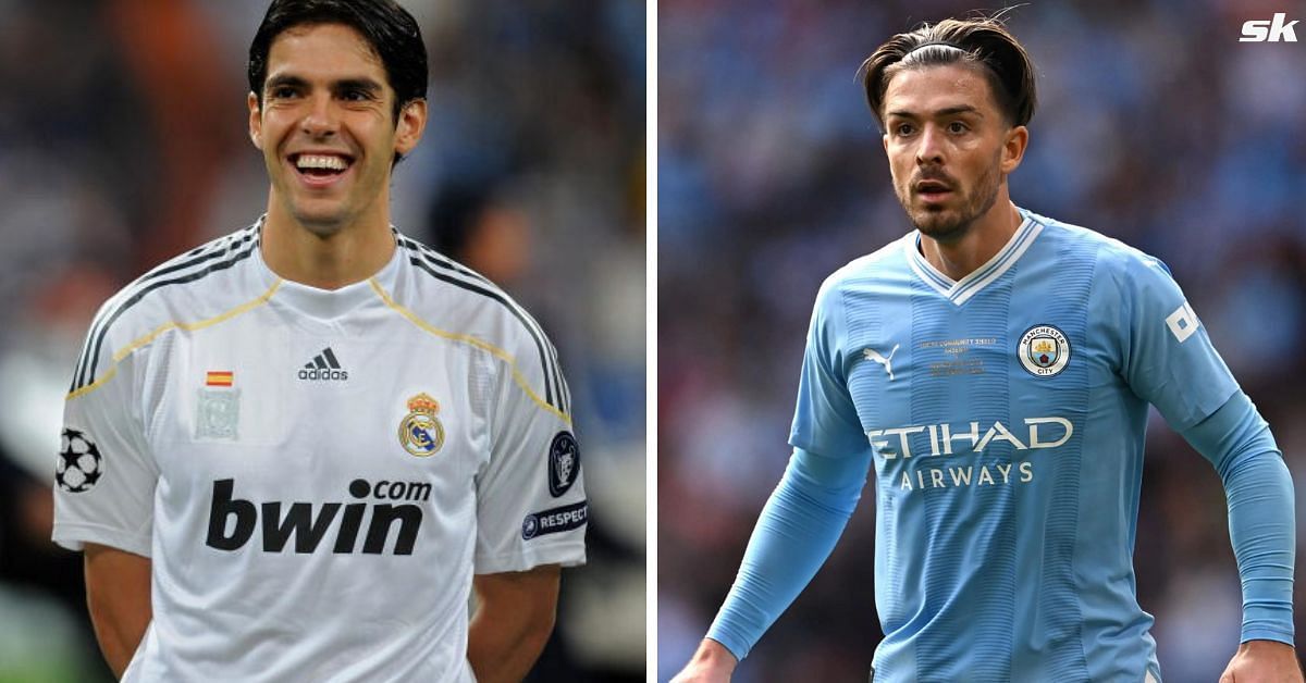 Kaka (left) and Jack Grealish (right)