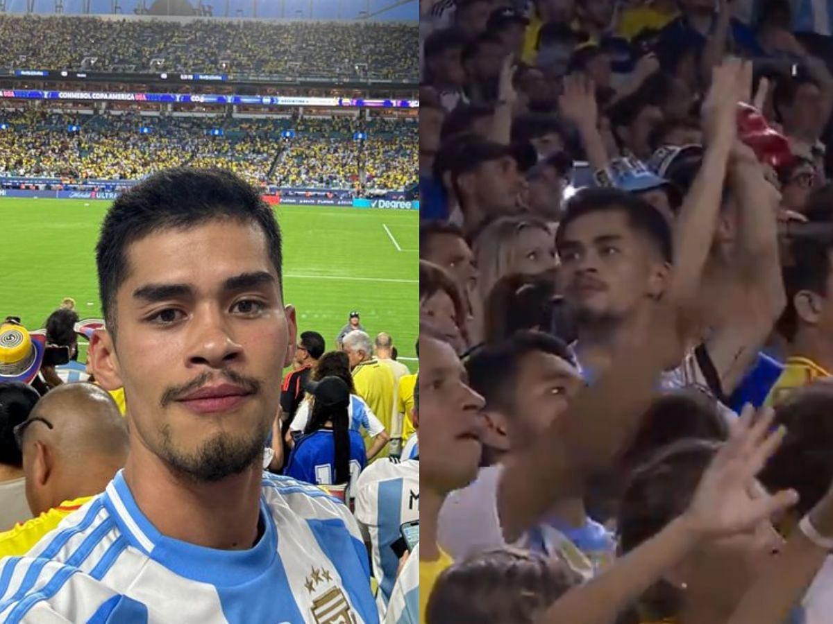 Sneako was in attendance at the Copa Am&eacute;rica final (Image via X/Sneako Updates and Scubaryan)