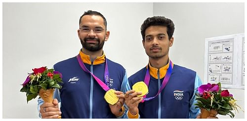 Swapnil Kusale outperformed Akhil Sheoran (right) in the NRAI trials