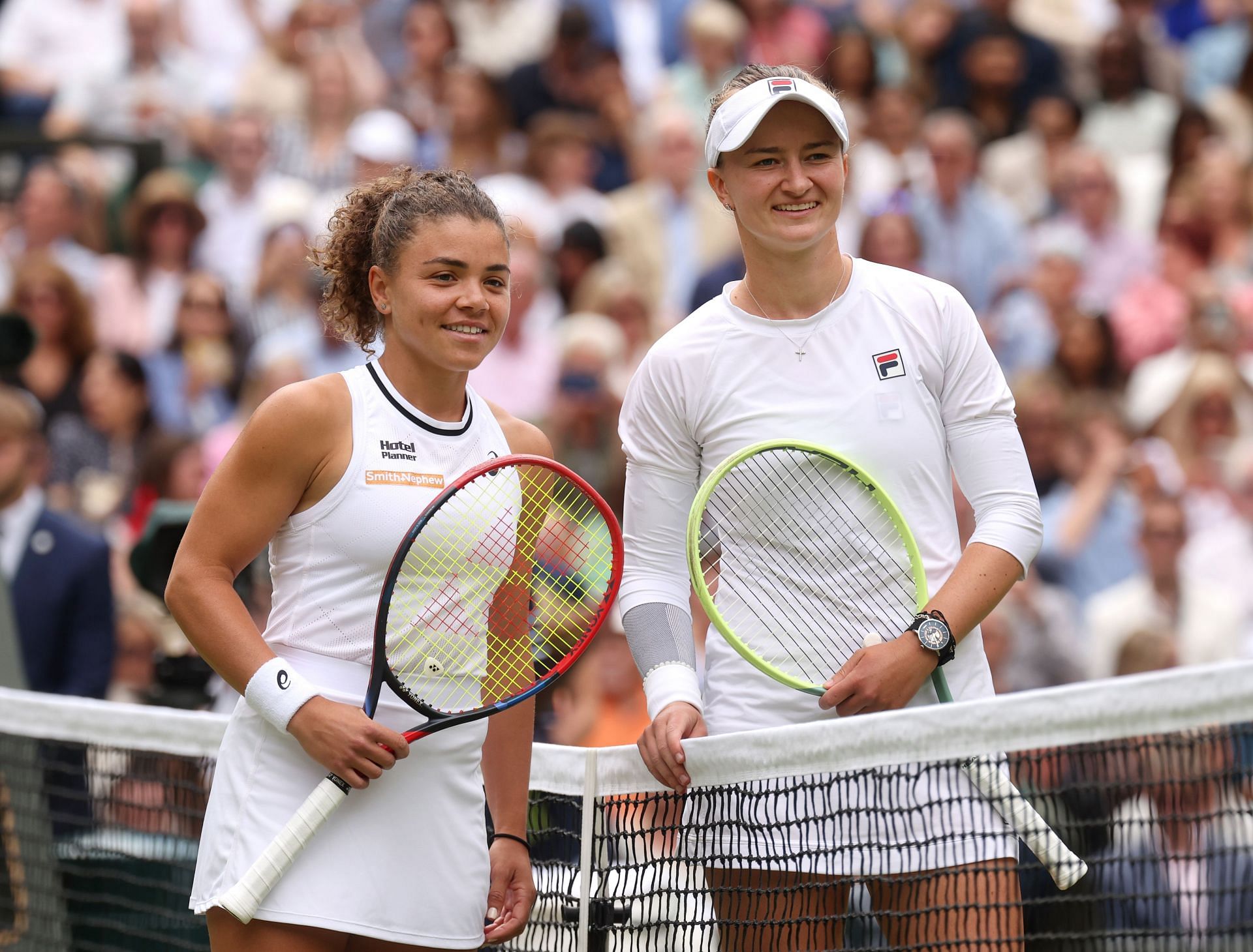 Barbora Krejcikova and Jasmine Paolini at Wimbledon 2024 (Source: GETTY)