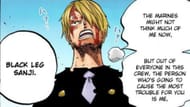 Sanji's conversation with Bartholomew Kuma (Image via Shueisha)