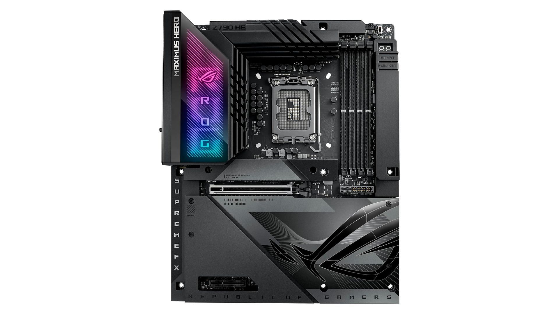 The Asus ROG Maximus Z790 Hero is one of the highest-end motherboards for the Core i7-14700K (Image via Amazon/Asus)