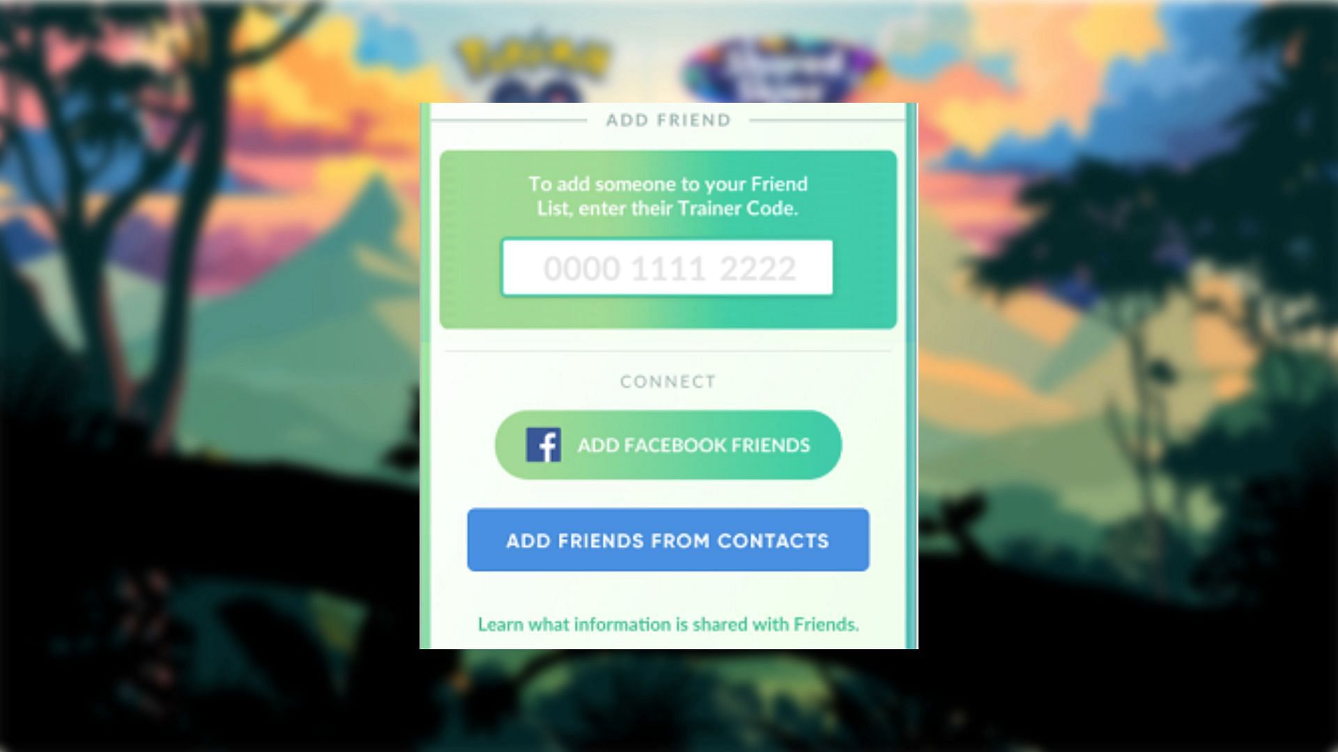 Adding friends in Pokemon GO (Image via TPC)