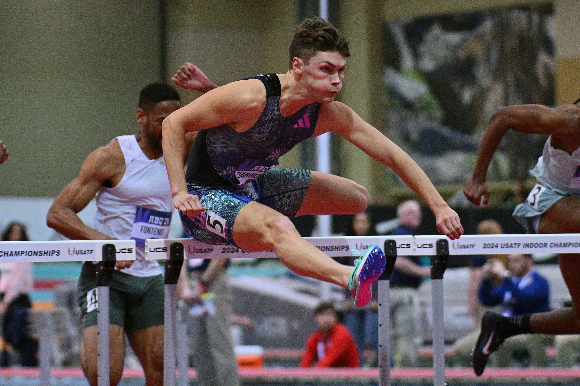 Trey Cunningham in action at the USATF Championships