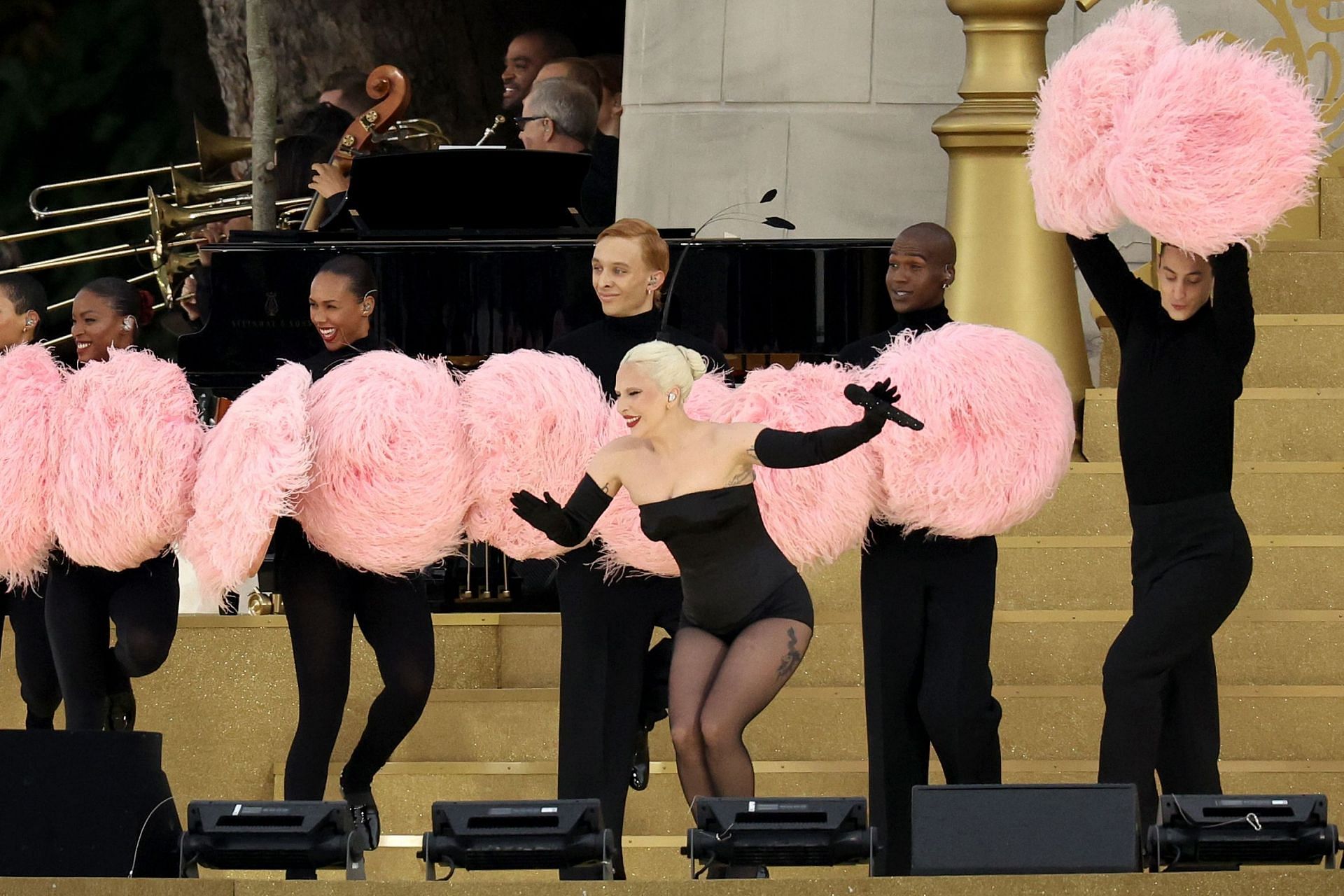 Lady Gaga performing at the Opening Ceremony - Olympic Games Paris 2024: Day 0 - Source: Getty