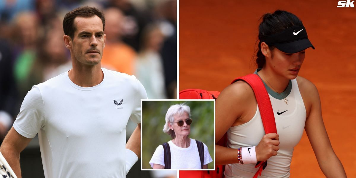 Andy Murray(L), Judy Murray, Emma Raducanu (Source: GETTY)