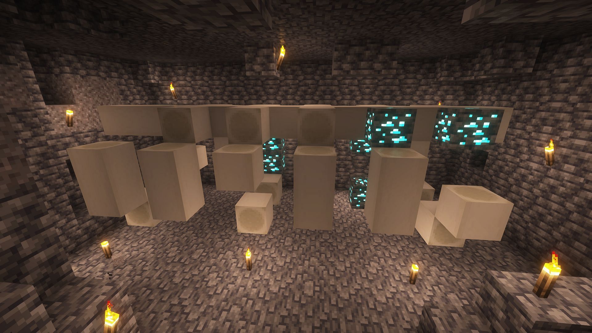 Minecraft fossils are surprisingly great for getting diamonds (Image via Mojang)