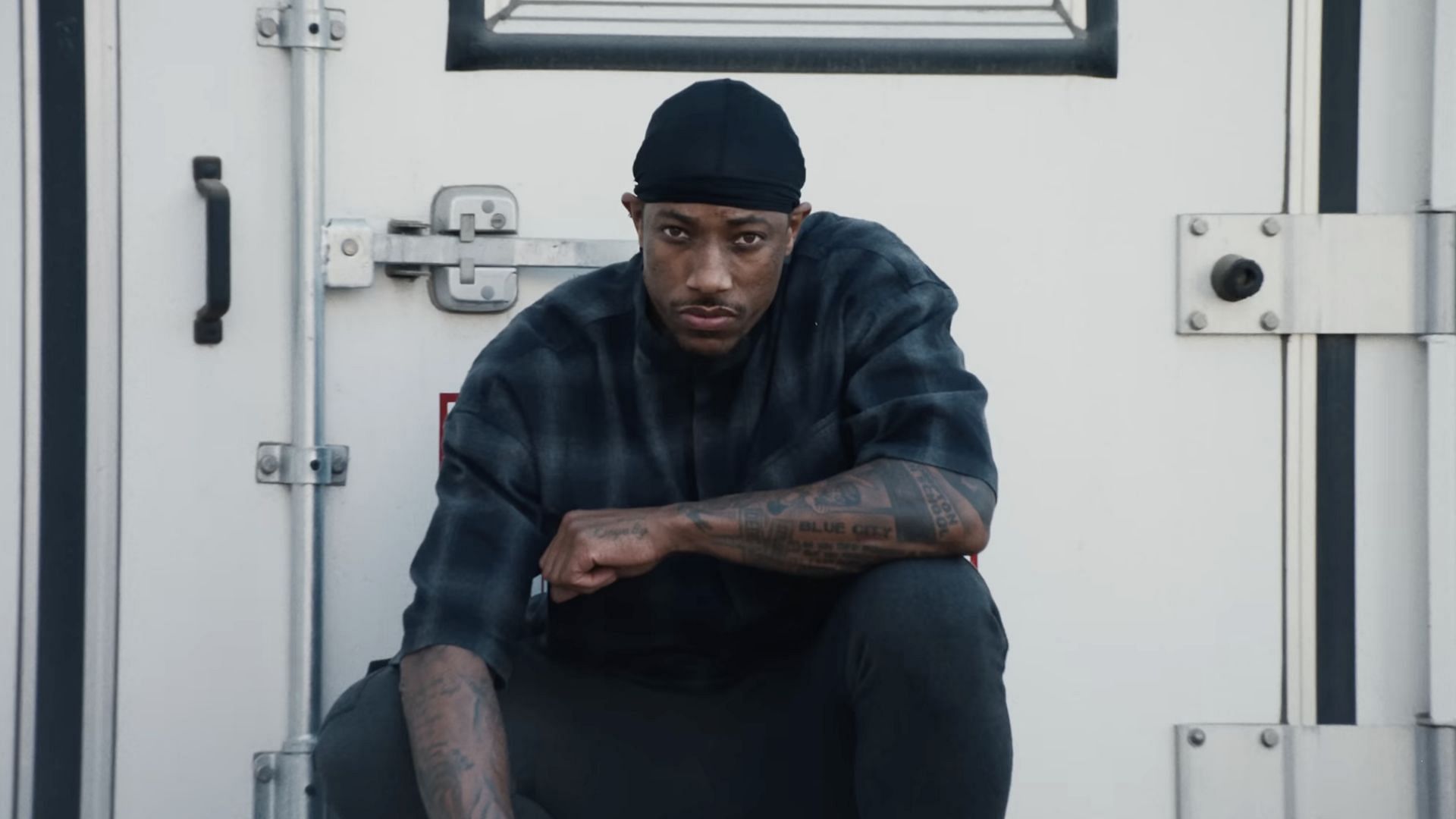 DeMar DeRozan briefly appears in the music video for &#039;Not Like Us&#039; (Image via YouTube/@kendricklamar)