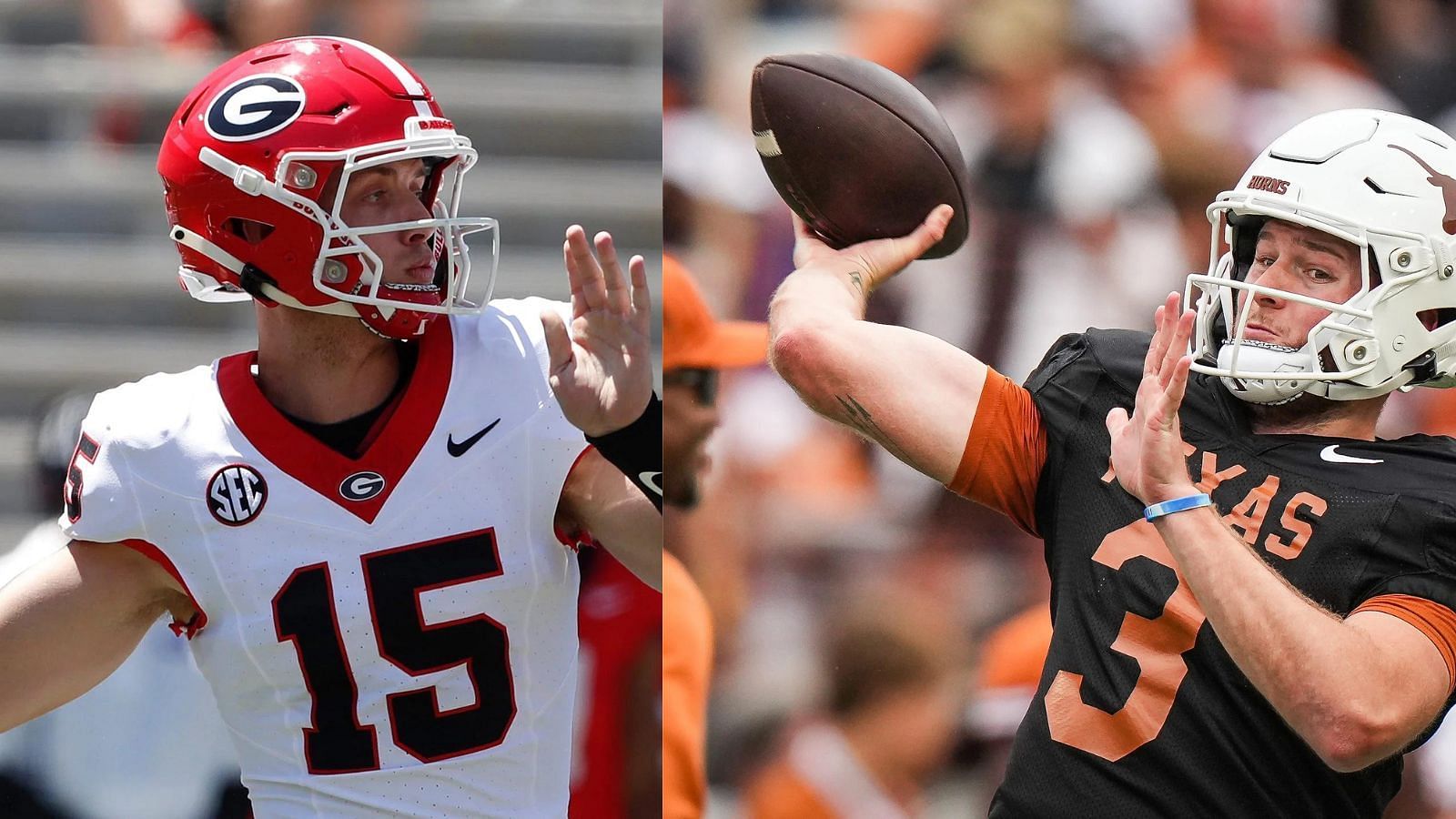 Georgia QB Carson Beck and Texas QB Quinn Ewers are two of the SEC