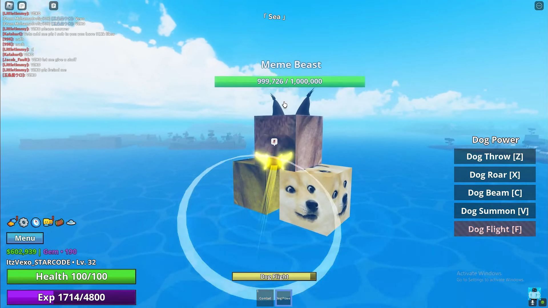 The Meme Beast (Image via Roblox || ItzVexo on YouTube)