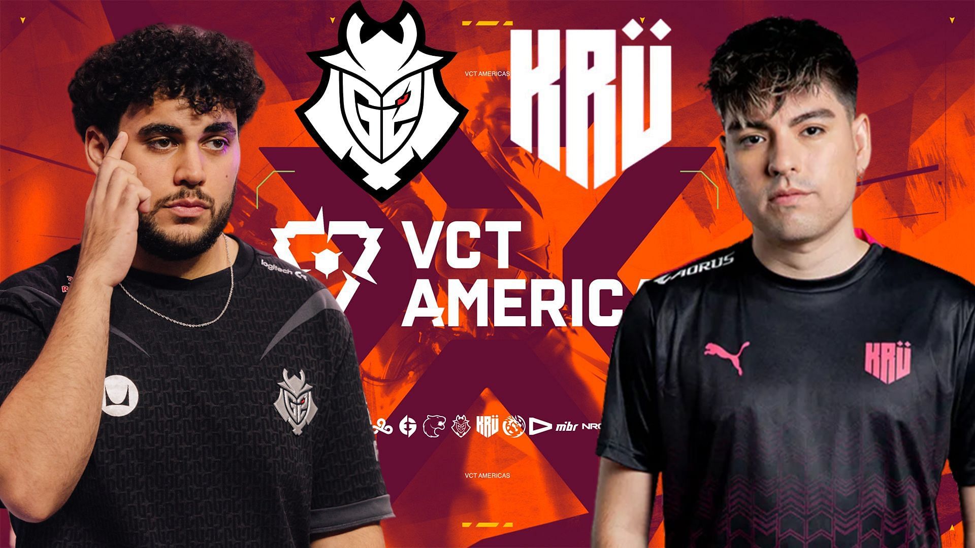 G2 Esports vs KR&Uuml; Esports at VCT Americas 2024 Stage 2 (Image via Riot Games || G2 Esports || KR&Uuml; Esports)