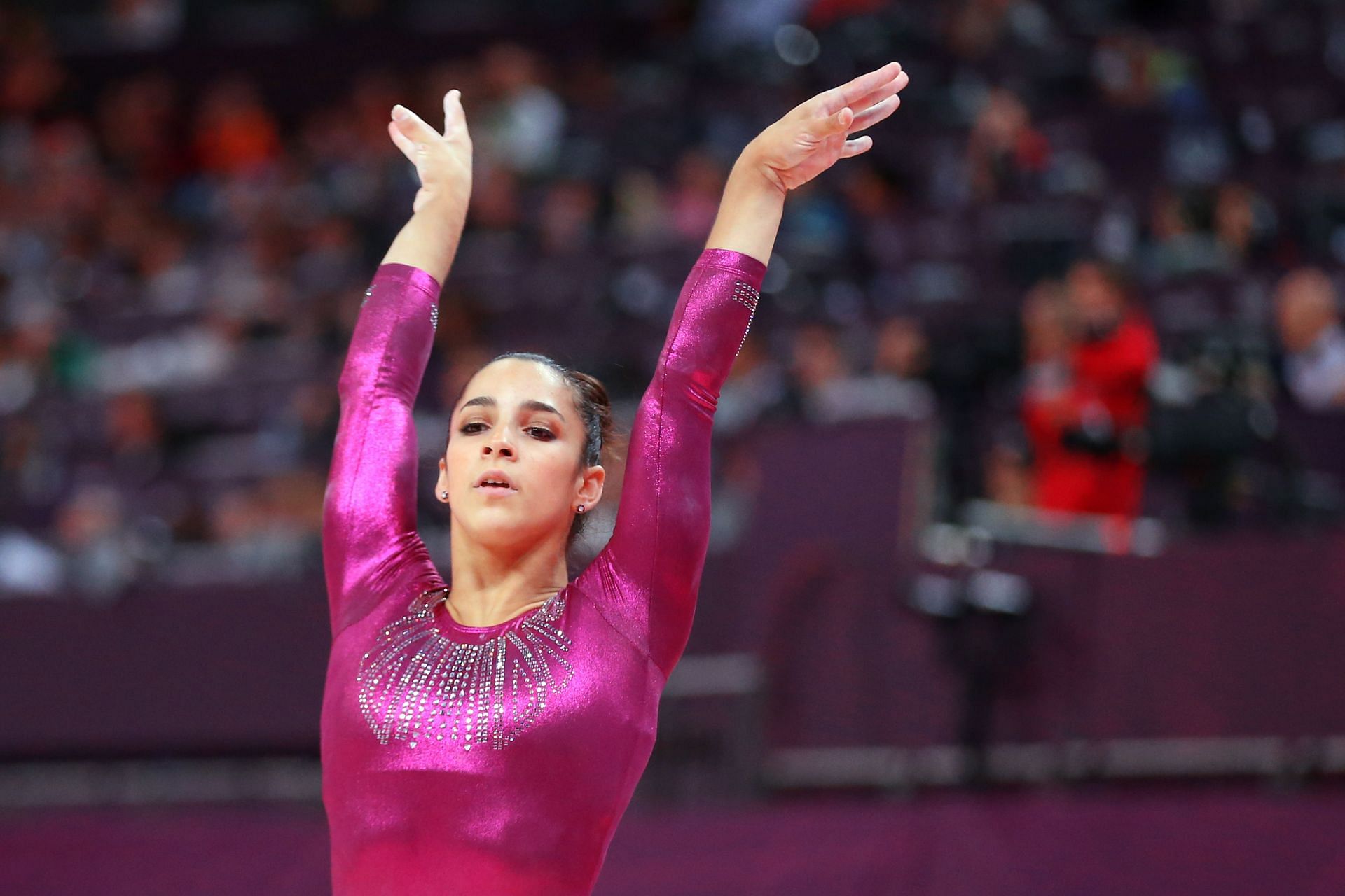 Aly Raisman competed in the 2012 London Olympics as an 18-year-old (Image by Getty)