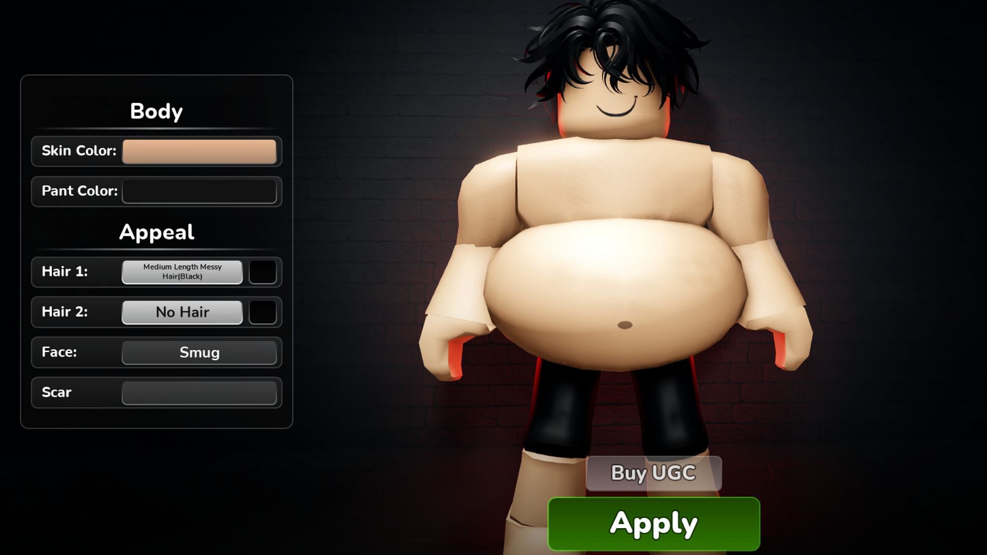 Create your own character in Gym League (Image via Roblox)