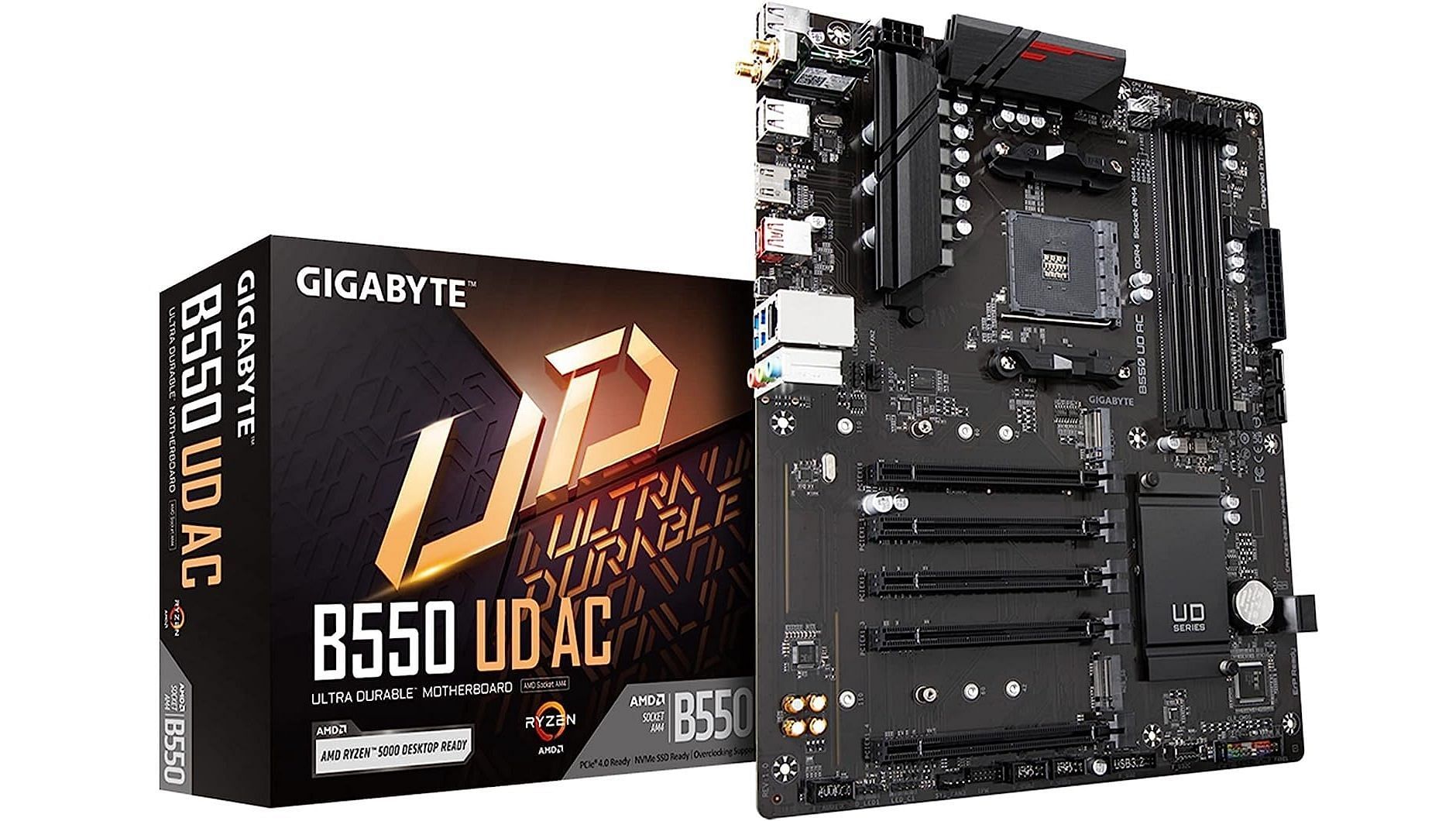 GIGABYTE B550 UD AC motherboard (Image via GIGABYTE)