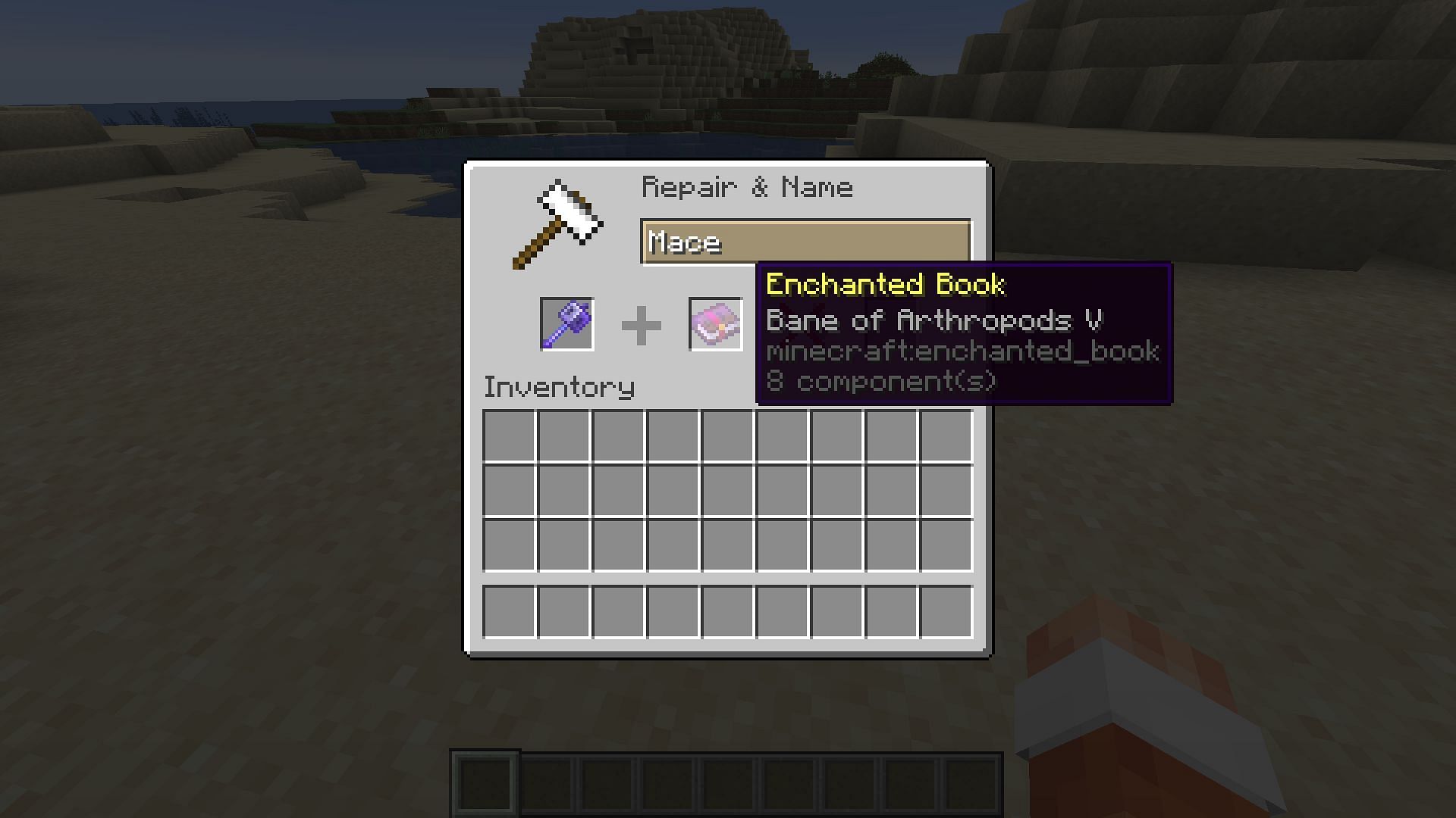 Not all enchantments are compatible with each other for the mace in version 1.21 (Image via Mojang)