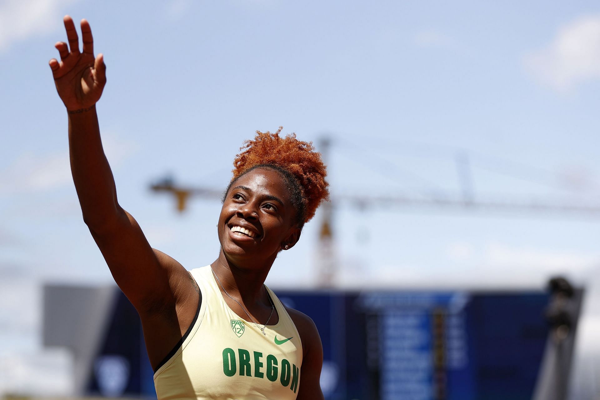 Kemba Nelson at the Pac-12 Track and Field Championships (Image via: Getty Images)