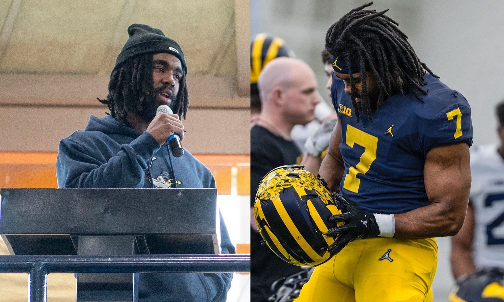 Michigan star Donovan Edwards opens up about crying in the locker room.