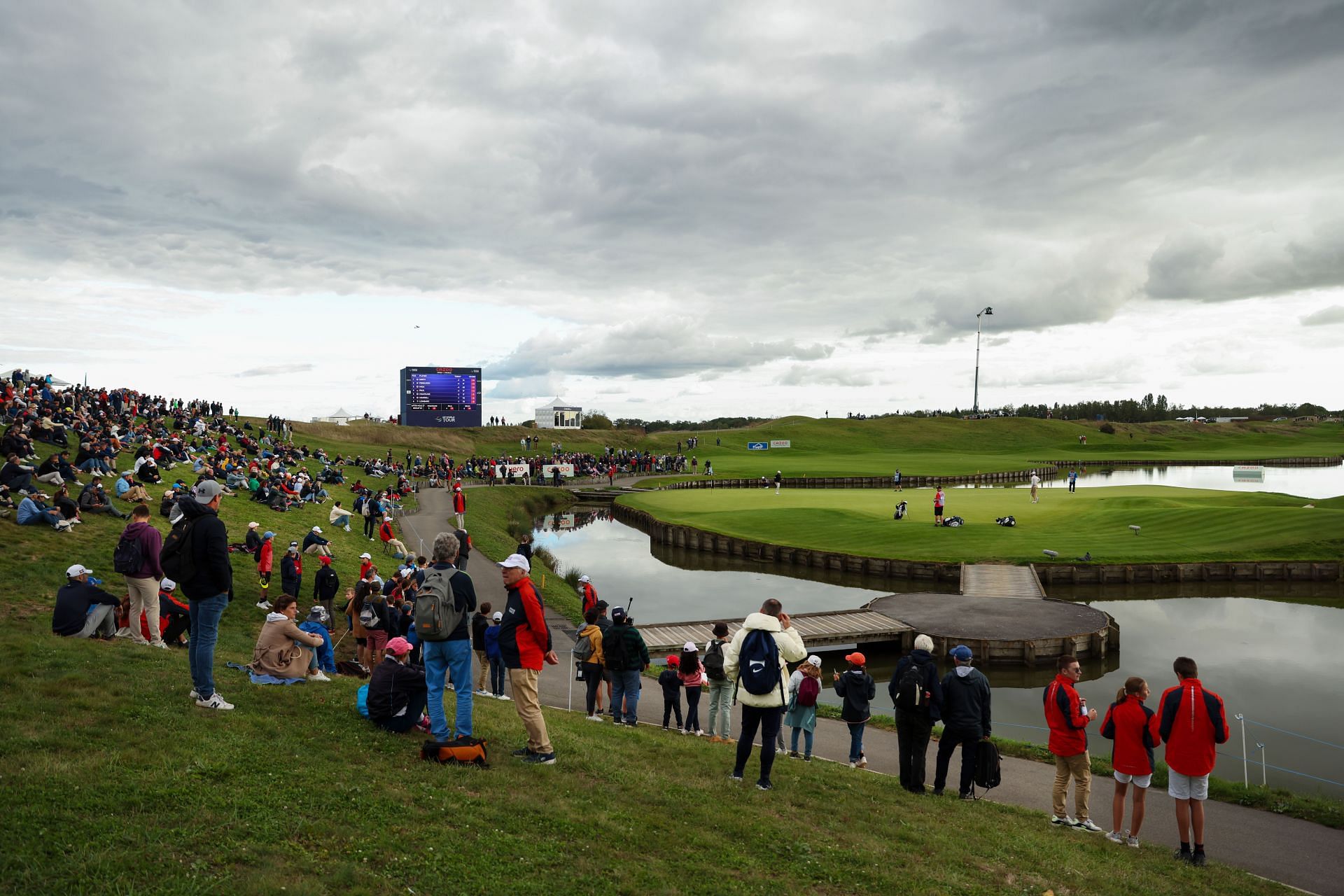 A general view of the Le Golf National during the Cazoo Open de France 2023 - Day Three [Image via Getty]