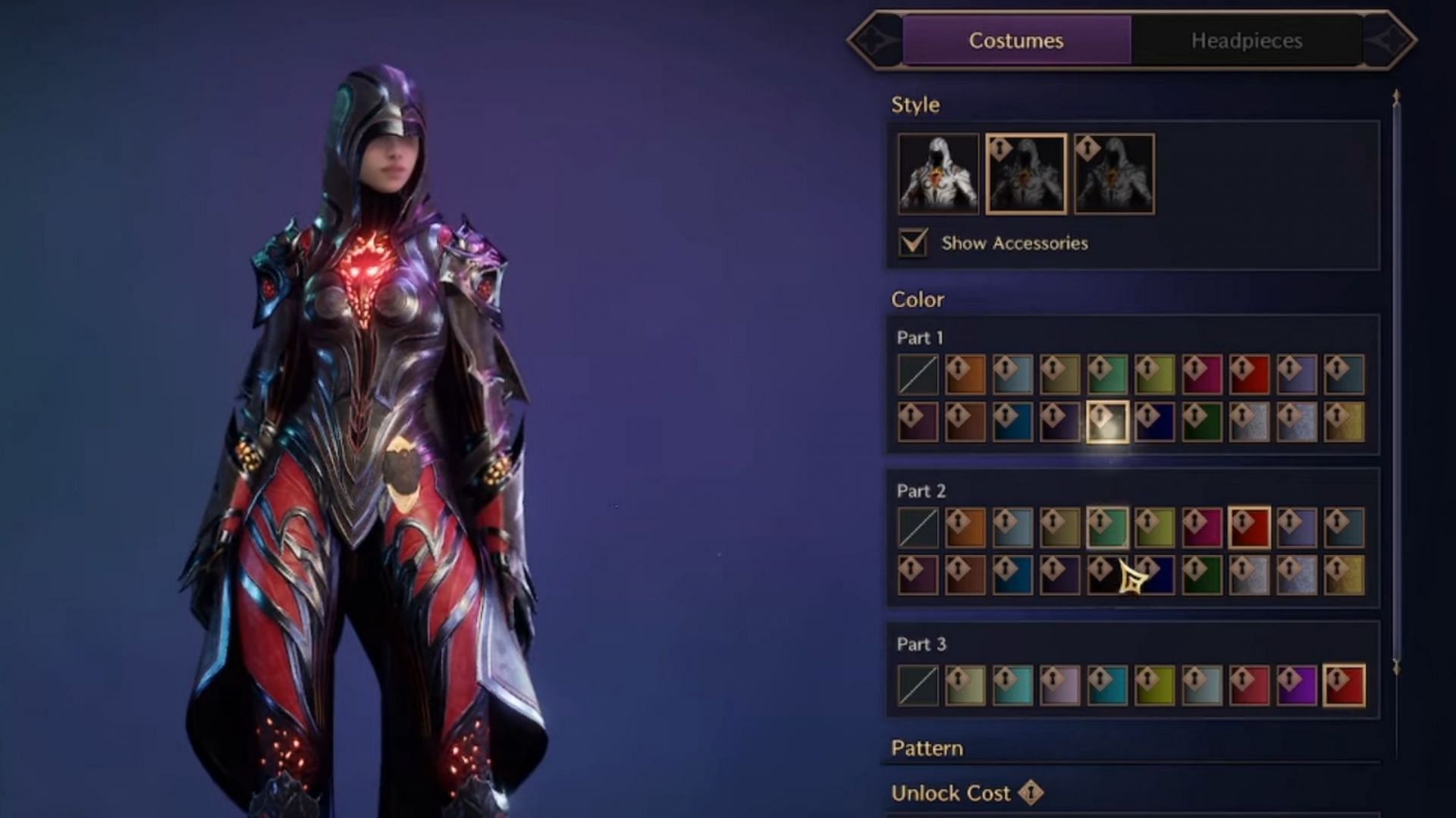 Costumes have different variations and colors to choose from (Image via NCSoft || Society Of Gaming)