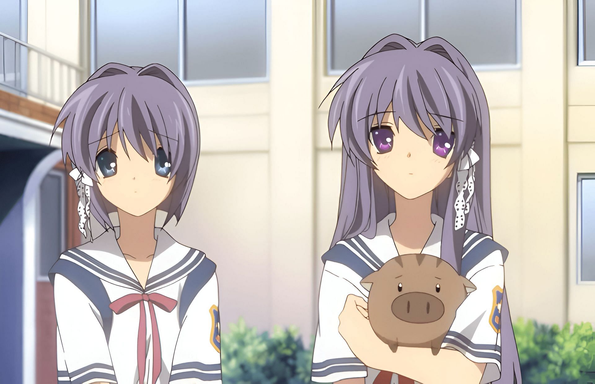 Ryou and Kyou Fujibayashi as seen in the anime (Image via KyoAni)