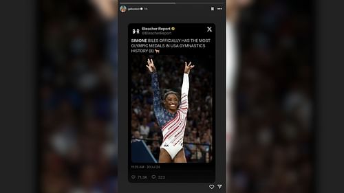 Gabrielle Union celebrates Simone Biles' gold