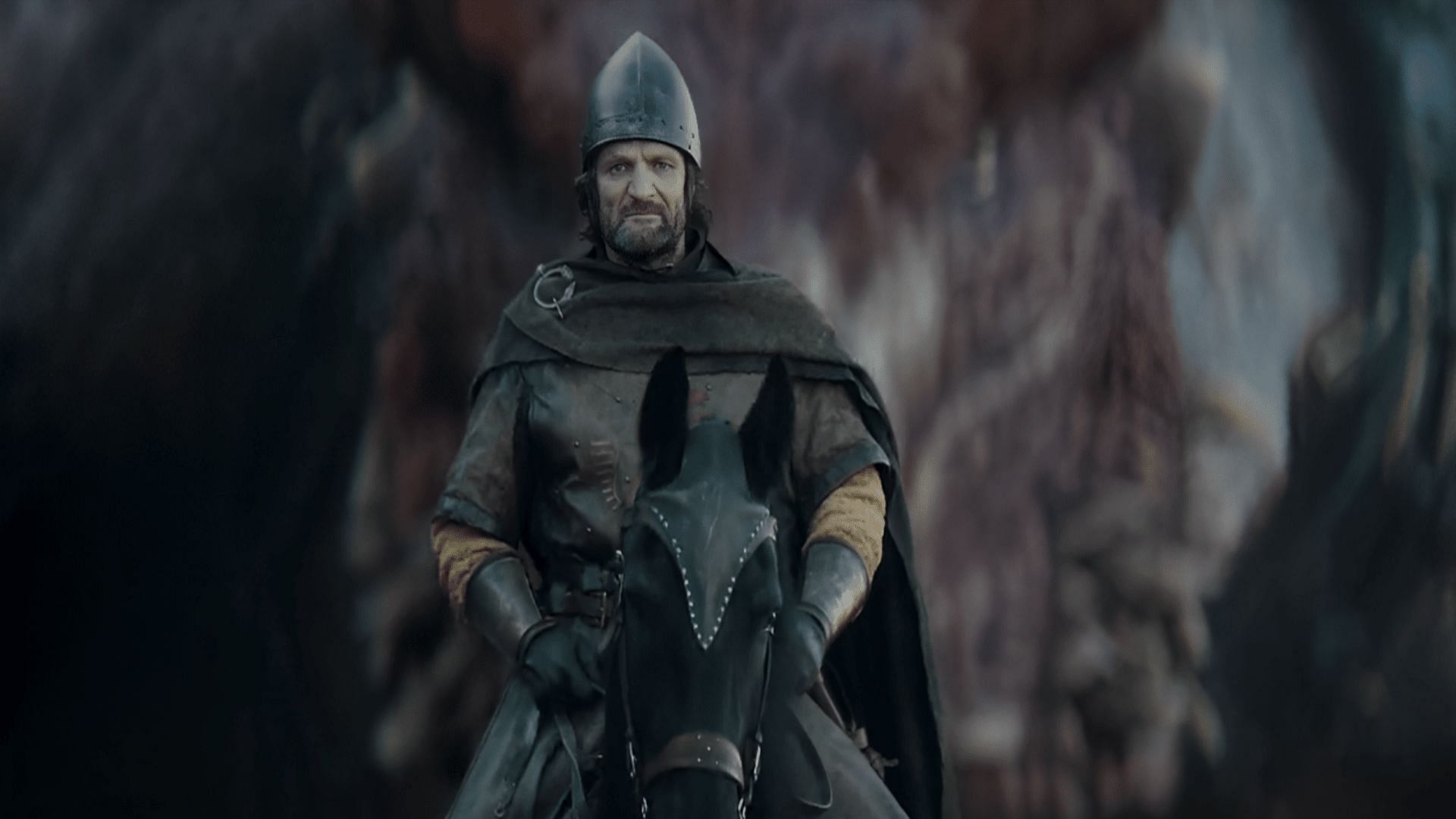 A still of Ser Amos Brackens and Caraxes (Image by HBO)