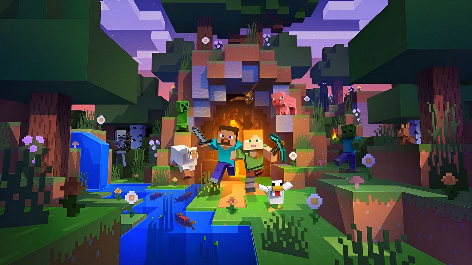 All official Minecraft key artworks: How has the game's art style ...