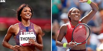 "Umm wow!"- Gabby Thomas reacts to Coco Gauff becoming the USA opening ceremony flag bearer for the Paris Olympics 2024